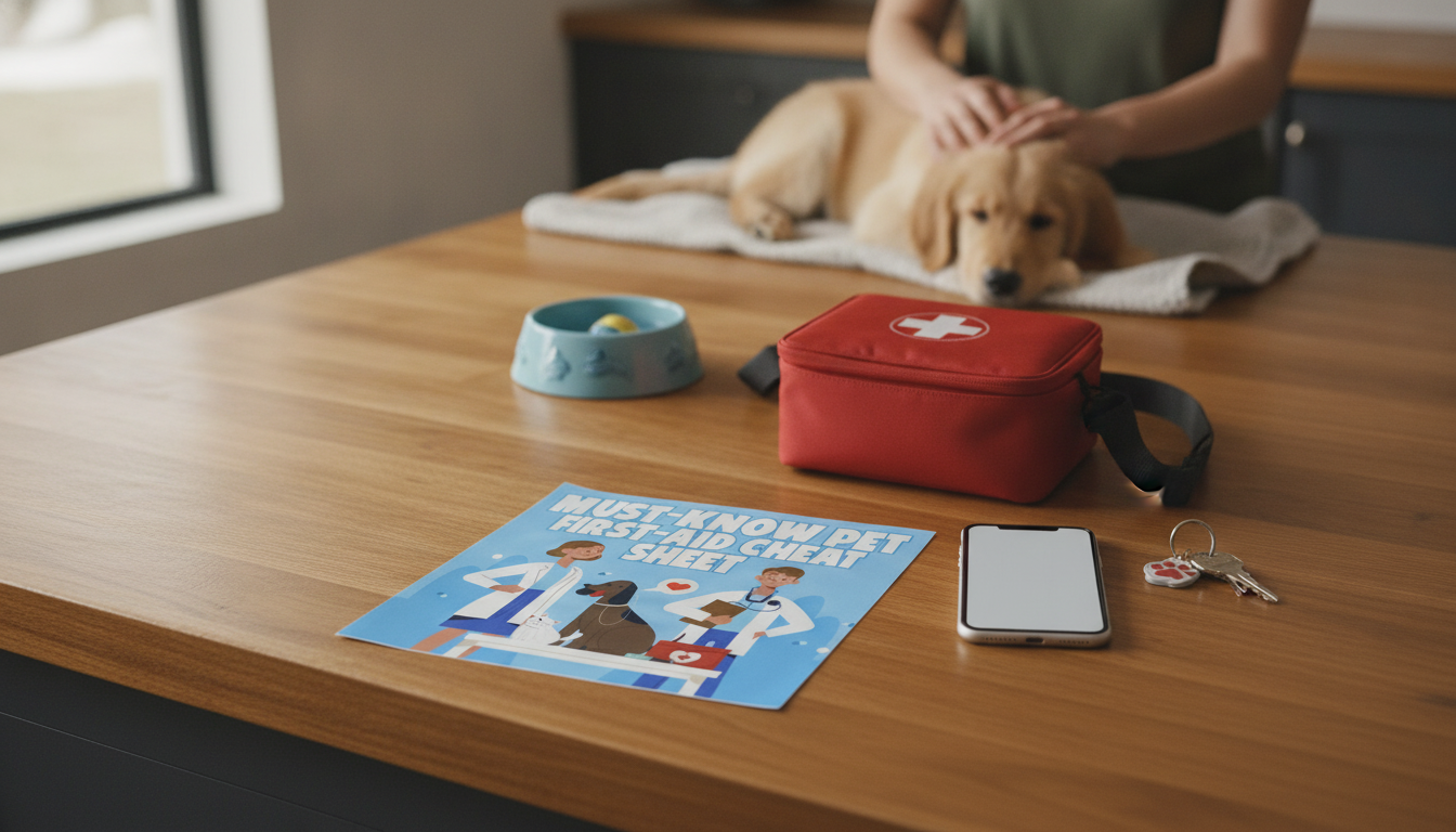 Pet Emergency First Aid Cheat Sheet (Printable + Vet Tips)